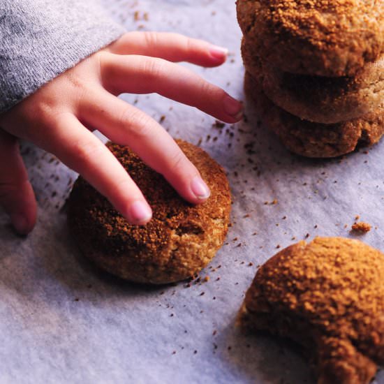 GF Pumpkin Spice Roll Out Cookies - Recipe photo by moon and spoon and yum.