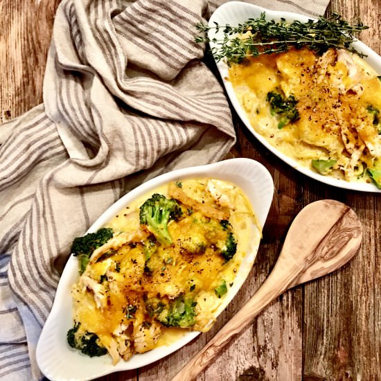 Broccoli-Cheddar Spaghetti Squash - Recipe photo by AHintofWine