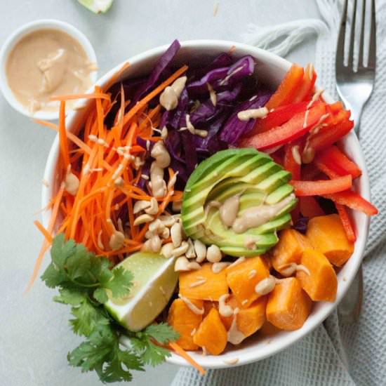 Sweet Potato Pad Thai Bowls - Recipe photo by Miss_Whisk