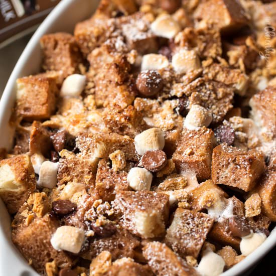 Overnight S'mores French Toast - Recipe photo by The Chunky Chef