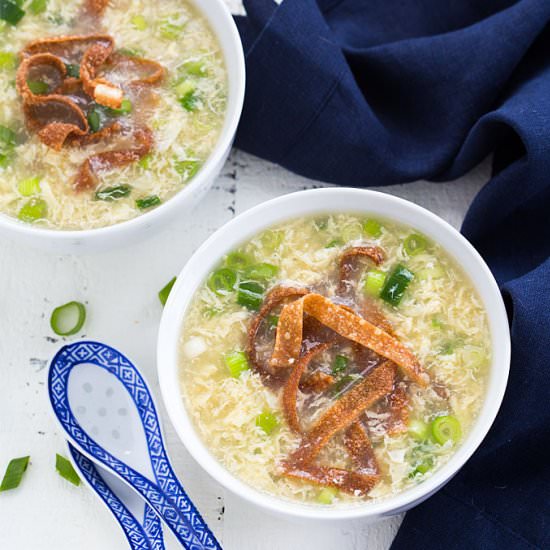 Egg Drop Soup - Recipe photo by The Blond Cook