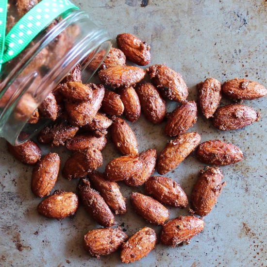 Spiced Candied Almonds - Recipe photo by TwoBitTart