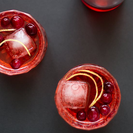 Cranberry simple syrup - Recipe photo by pizzarossa