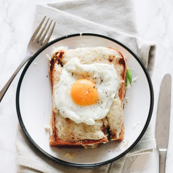 Avocado Croque Monsieur (+ Madame) - Recipe photo by addsomeveg