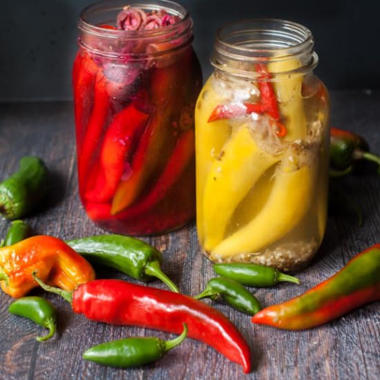 Sauerkraut Stuffed Pickled Peppers - Recipe photo by MyLifeCookbook