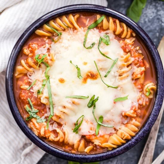Slow Cooker Chicken Parmesan Soup - Recipe photo by Recipe Runner