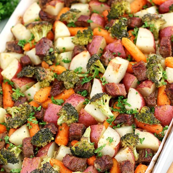 Oven Roasted Beef and Vegetables - Recipe photo by valyastasteofhome.com