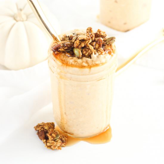 Pumpkin Overnight Oats - Recipe photo by Lively Table