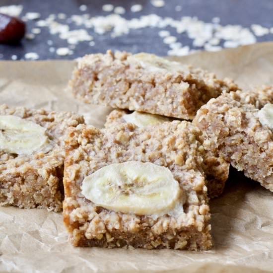 Healthier Date & Banana Flapjacks - Recipe photo by joskitchenlarder