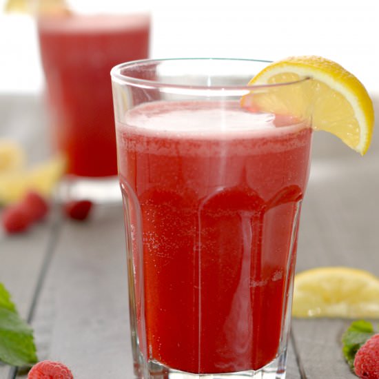 Raspberry-Lemon Mint Spritzers - Recipe photo by My Flourless Kitchen