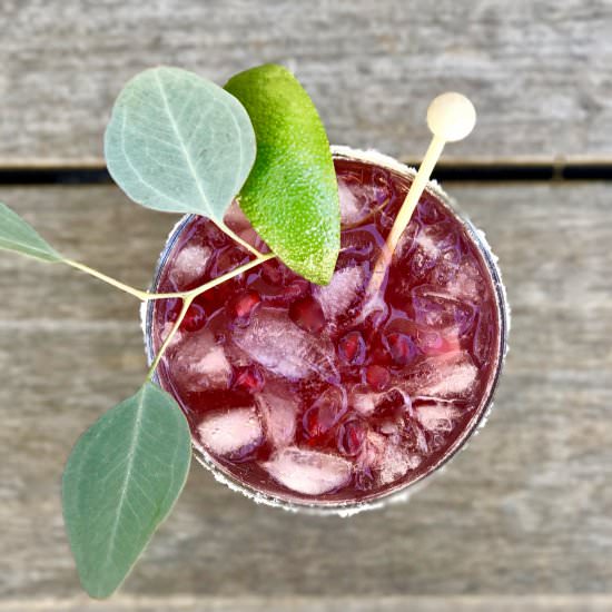Pomegranate-Lime Margarita - Recipe photo by simmerandsauce