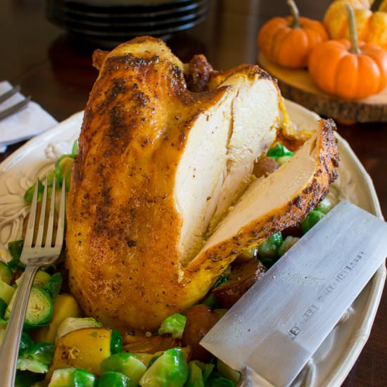 Roasted Turmeric Turkey Breast - Recipe photo by Healthy World Cuisine