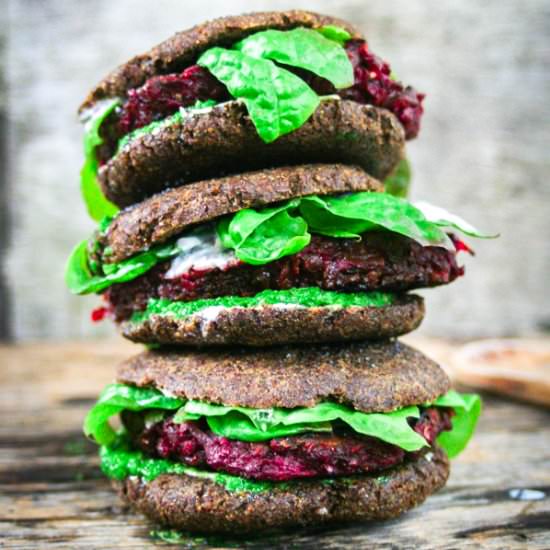 Blood Building Beet Burgers - Recipe photo by rebelskitchen