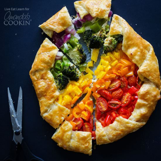 Vegetable Rainbow Tart - Recipe photo by amandascookin