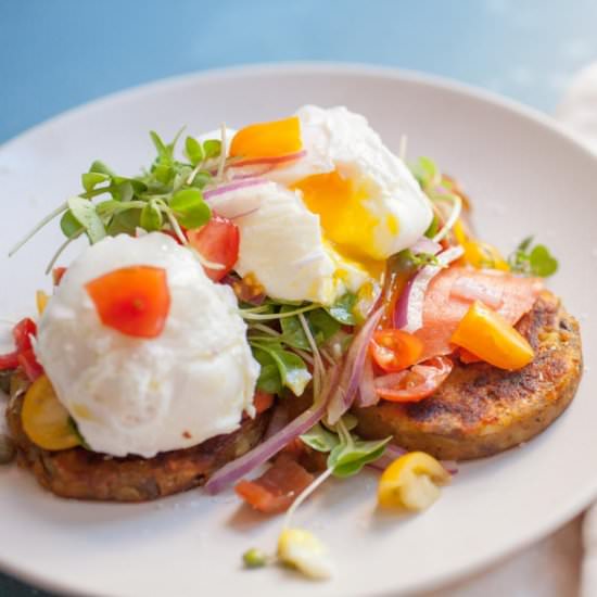 Smoked Salmon Potato Stacks - Recipe photo by Macheesmo