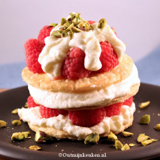 Millefeuille with Chocolate Mousse - Recipe photo by Out mijn Keuken