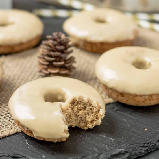 Apple Cider Donuts with Maple Frost - Recipe photo by Strawberry Blondie Kitchen