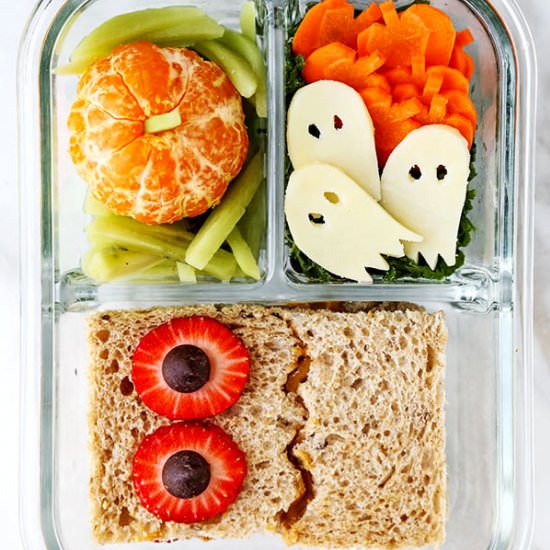 Healthy Halloween School Lunch - Recipe photo by misspickledplum