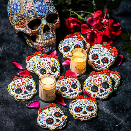Day of the Dead Cookies - Recipe photo by whatshouldimakefor