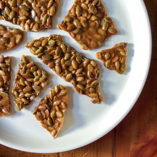 Pumpkin Seed Brittle - Recipe photo by thirstyradish