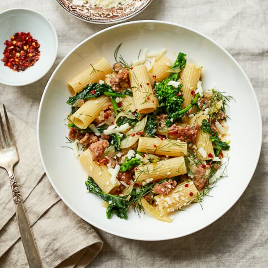 Rigatoni with Sausage and Fennel - Recipe photo by FamilyStyle Food