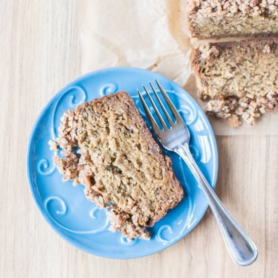 Maple Pecan Banana Bread (GF) - Recipe photo by hotpankitchen