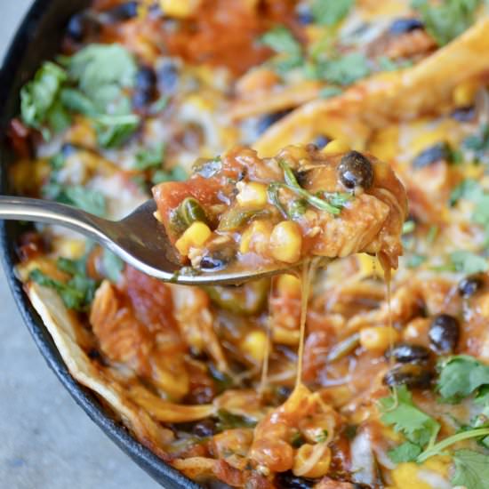 Easy Enchilada Skillet - Recipe photo by Kayscleaneats
