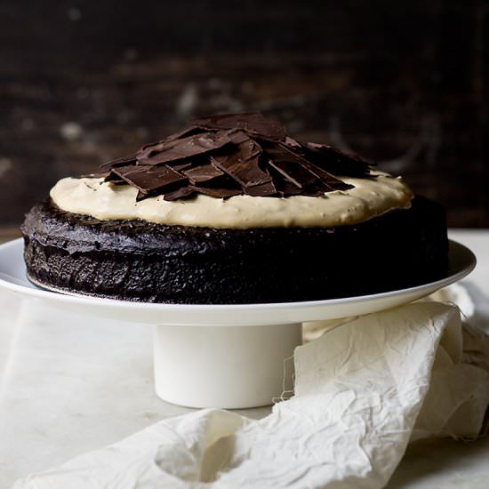 Chocolate Mud Cake with Mascarpone - Recipe photo by deepali
