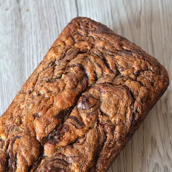 Banana Nutella Loaf - Recipe photo by bakingwithgranny