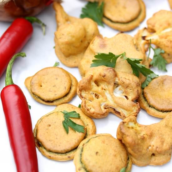 Baked Vegetable Pakoras - Recipe photo by Truefoodsblog