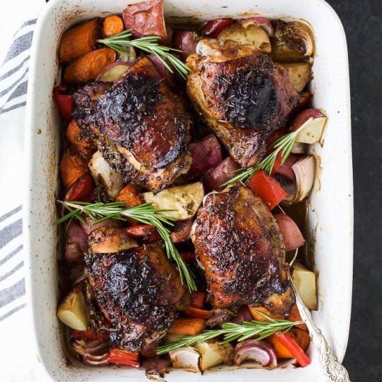 One Pan Balsamic Baked Chicken - Recipe photo by joyfulhealthyeats