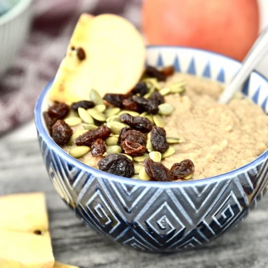 Paleo Caramel Apple Oatmeal - Recipe photo by Pure and Simple Nourishment