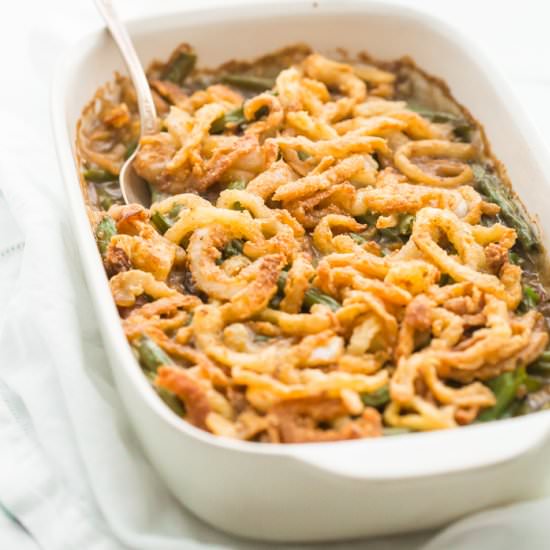 Paleo/Whole30 Green Bean Casserole - Recipe photo by 40aprons
