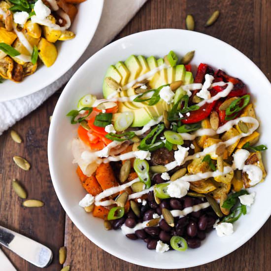 Spicy Butternut Squash Rice Bowl - Recipe photo by Avocado A Day