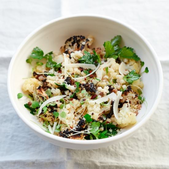 Charred Cauliflower Salad - Recipe photo by FamilyStyle Food