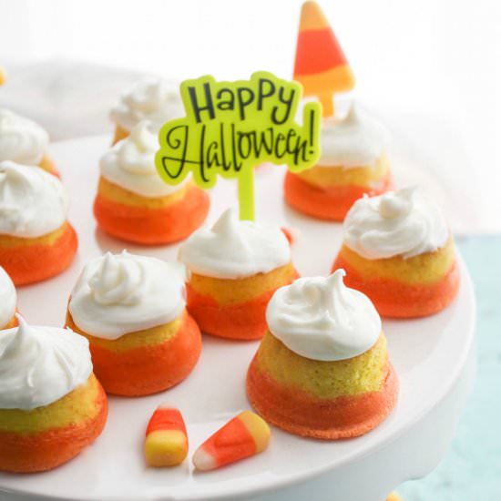 Mini "Candy Corn" Cupcakes - Recipe photo by Grabaplate