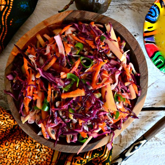 salad + passion fruit vinaigrette - Recipe photo by kaluhiskitchen