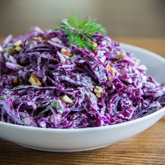 Purple Cabbage Salad - Recipe photo by simplyhomecooked