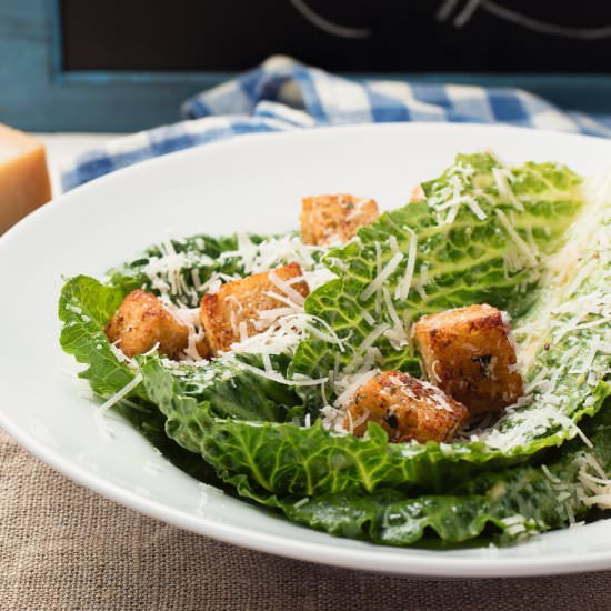 scratch Caesar salad - Recipe photo by glebekitchen