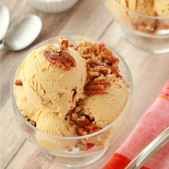 Vegan Pumpkin Ice Cream - Recipe photo by lovingitvegan