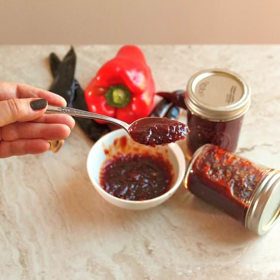 Chili Pepper Honey Jam - Recipe photo by TwoBitTart