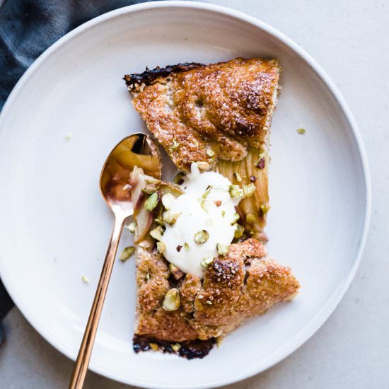 Summer Peach Galette - Recipe photo by gatheratable