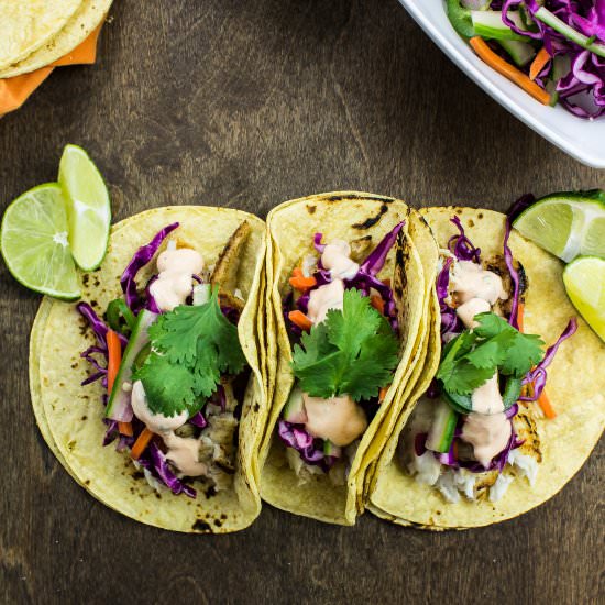 Banh Mi Fish Tacos - Recipe photo by Bites of Flavor