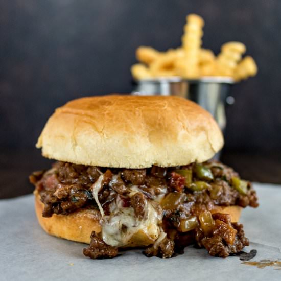 Venison Cheesesteak Sloppy Joes - Recipe photo by karylhenry