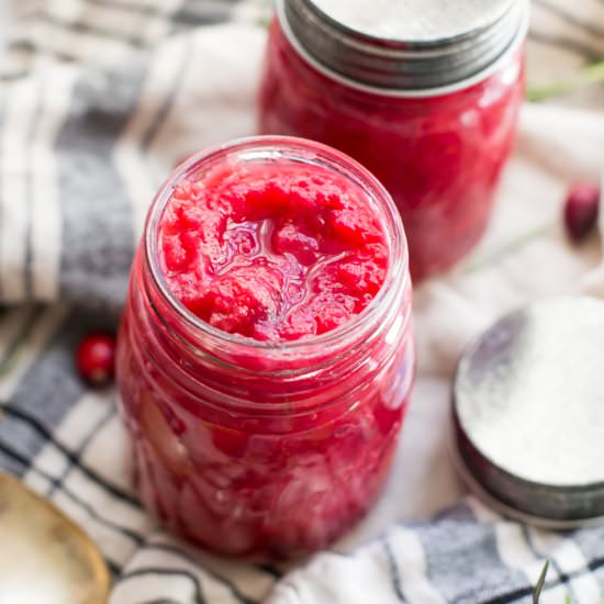 Instant Pot Whole30 Cranberry Sauce - Recipe photo by 40aprons