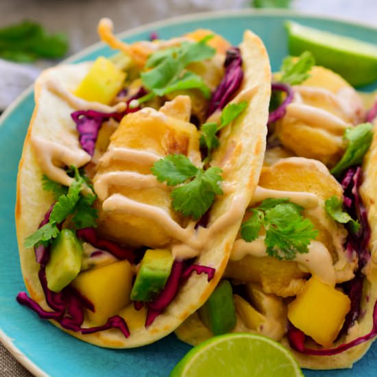 Vegan Fish Tacos - Recipe photo by CilantroandCitronella