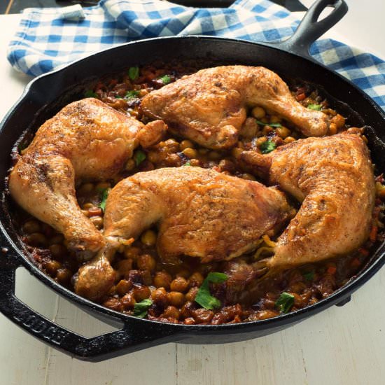 Moroccan Chicken with Chickpeas - Recipe photo by glebekitchen