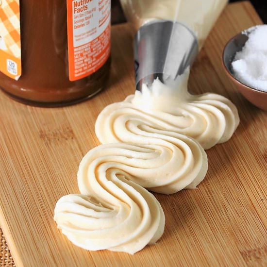 Caramel Cream Cheese Frosting - Recipe photo by thekitchenismyplayground