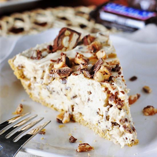 No-Bake Snicker Bar Pie - Recipe photo by thekitchenismyplayground