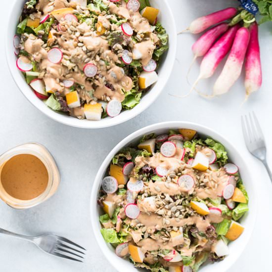 Asian Pear Salad With Radishes - Recipe photo by freeyourfork